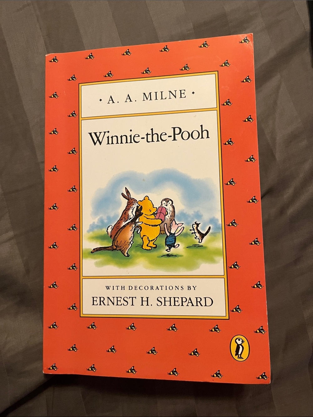 A. A. Milne Winnie-the-Pooh Hardcover Book - Orange Cover